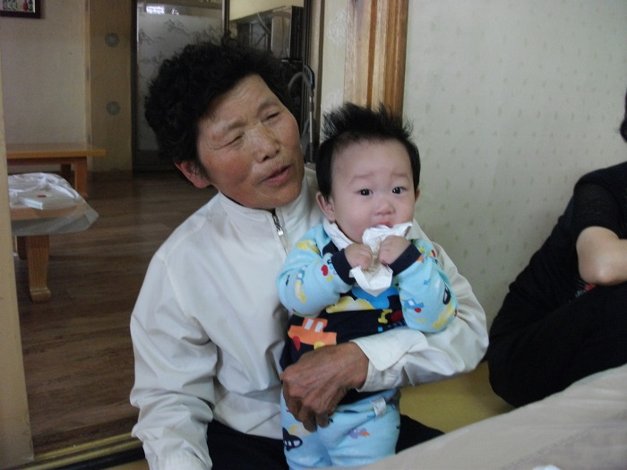 생초음식점에서
