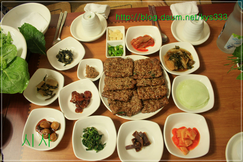 떡갈비 최강달인의집 새송정떡갈비...2012. 8월.