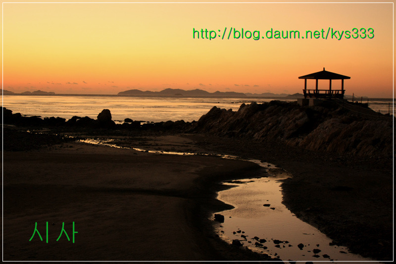 아름다운 일몰과 바닷가 풍경...2012년 11월.