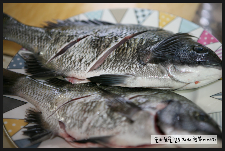 멋진 주말요리 감성돔찜 ~