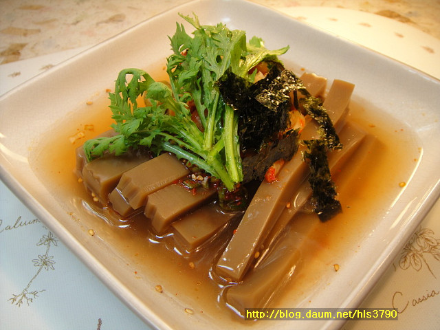 김치말이도토리묵