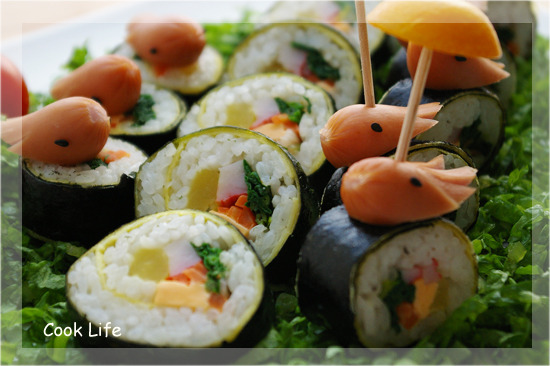 아름다운 김밥 이미지