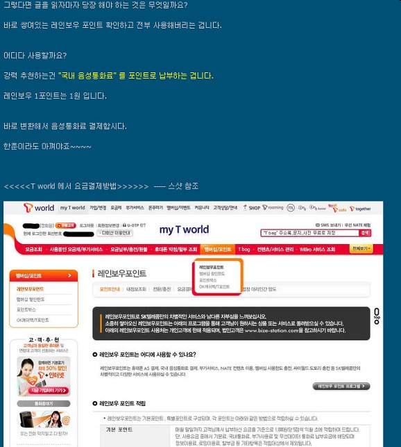 에스케이텔레콤레인보우 이미지