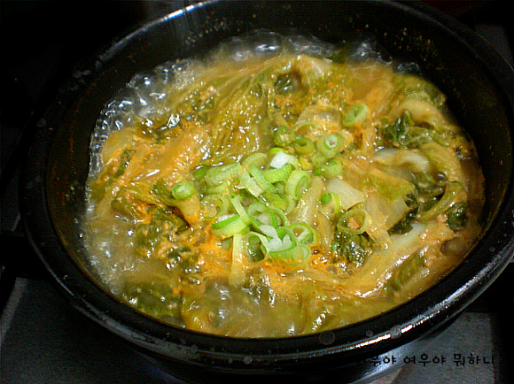 겉절이로 나물로 찌개로-겨울보약 봄동으로 차린 저녁상^^