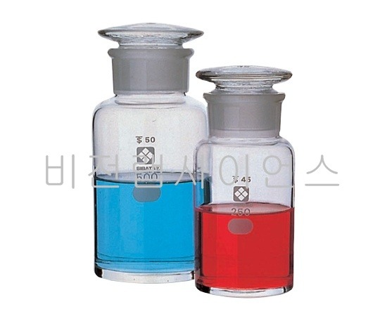 REAGENTS BOTTLES GLASS WIDE,공통습전광구시약병 백색/다갈색