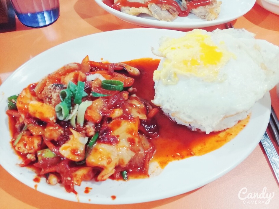 오늘의 점심은 낙지 덮밥 !