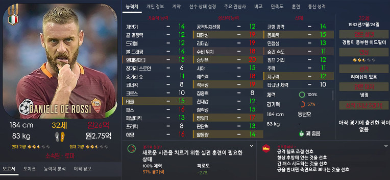 FM2017 공식로스터 포텐정리 | 인스티즈