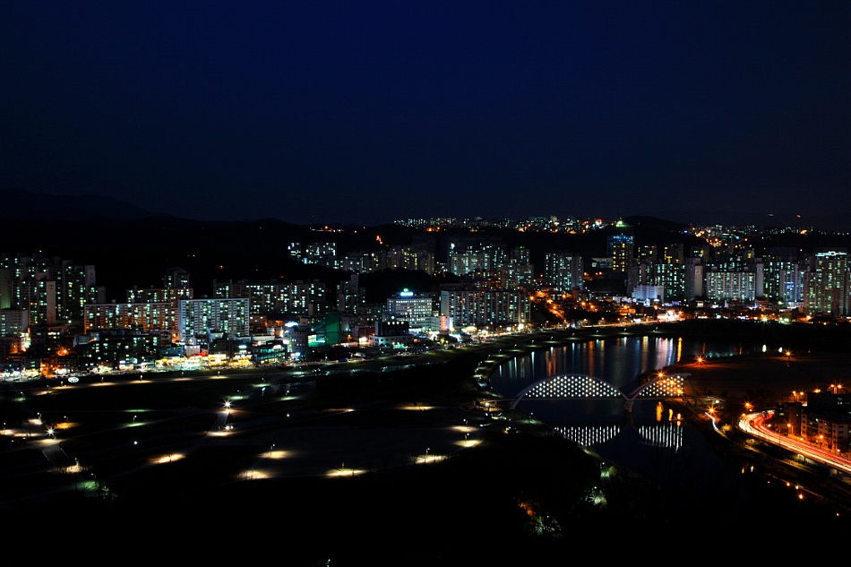 2013년12월28일=울산/남산루 에서 바라본 태화강.십리대밭교 야경