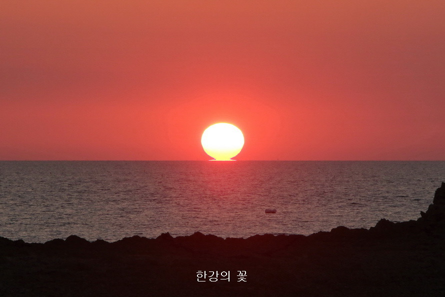 꽃지 일몰