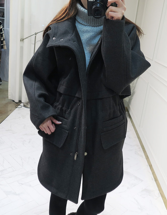 1131 데일리 울모직 루즈핏 후드점퍼 