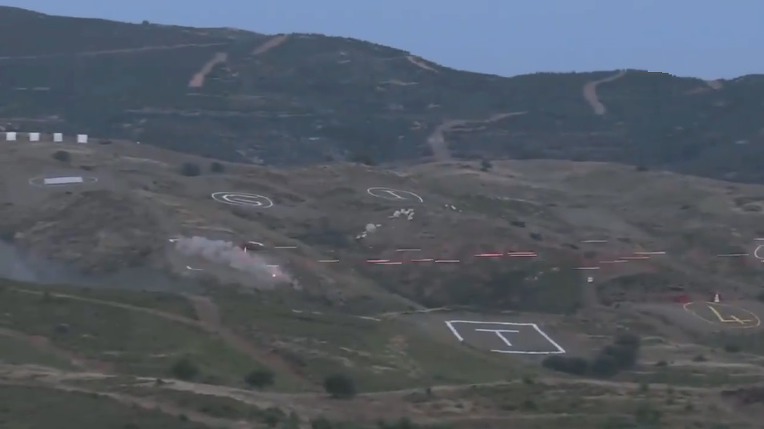 터키 육군 아구스타 A129 망구스타 헬기의 타겟 집중사격 훈련 Turkish Army Agusta T129 Mangusta ATAK Attack helicopters Massed Fire to target